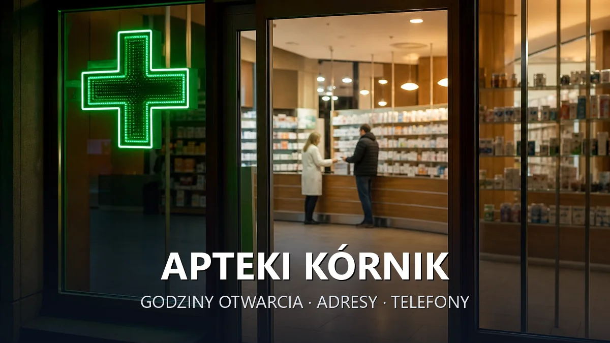 Apteki KÓRNIK, Poznań - adresy, telefony, godziny otwarcia