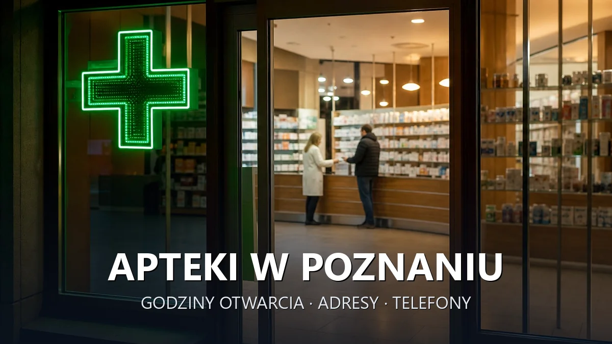 Apteki w Poznaniu - godziny otwarcia i dyżury