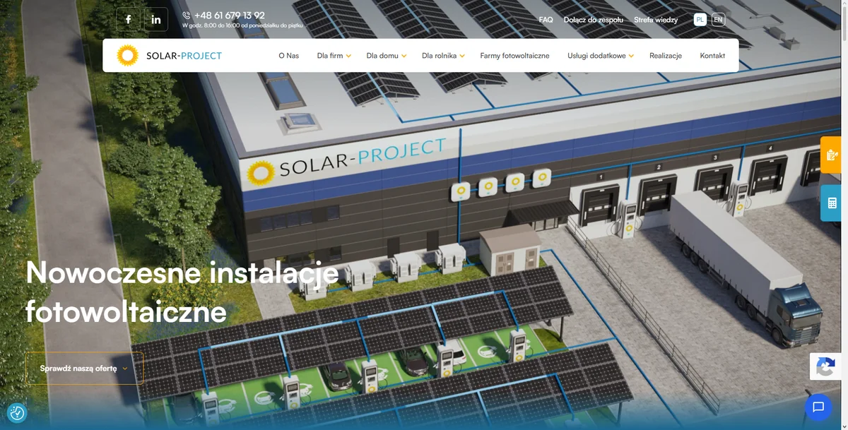 Firma fotowoltaiczna Solar-Project Poznań-Złotniki