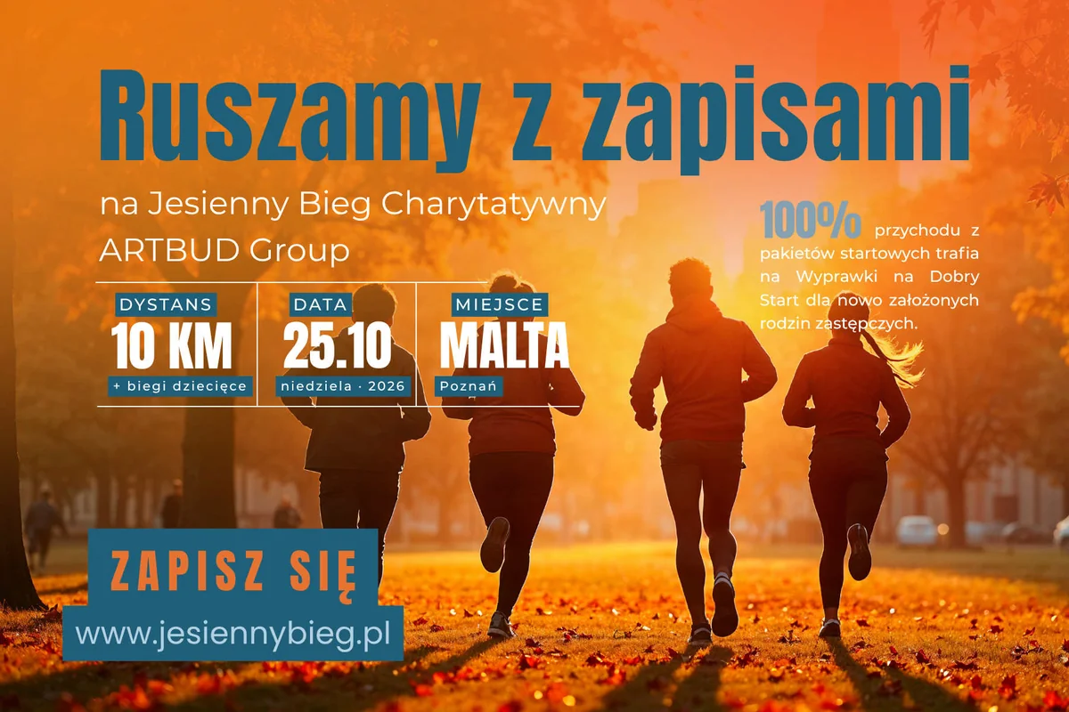 Obraz do artykułu: Dziesięć kilometrów dla dzieci z pieczy zastępczej - ruszyły zapisy na bieg nad Maltą