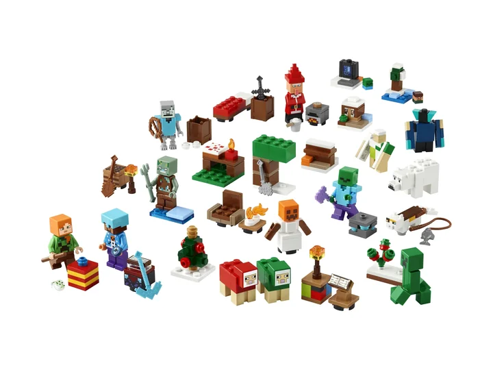 Figurki i elementy zestawu 21280 Minecraft