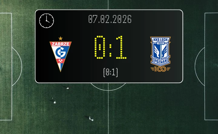 Lech Poznań wygrywa na trudnym terenie - triumf 1:0 w meczu Ekstraklasa w Zabrzu
