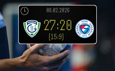 ENEA WKS Grunwald Poznań pokonuje ENERGA GWARDIA Koszalin w meczu Liga Centralna 27:20