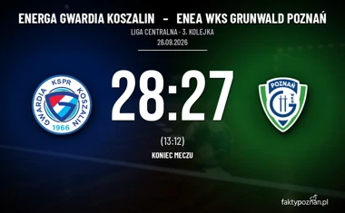 [PIŁKA RĘCZNA] Jedna bramka zaważyła w Lidze Centralnej. ENERGA GWARDIA Koszalin – ENEA WKS Grunwald Poznań 28:27
