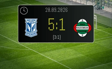 [PIŁKA NOŻNA] Lech Poznań – Radomiak Radom 5:1. Efektowny pościg i pięć goli w PKO BP Ekstraklasie