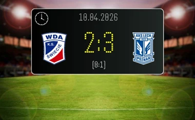 [PIŁKA NOŻNA] Wda Świecie – Lech Poznań II 2:3 w Betclic 3. Liga Grupa 2 (Grupa II) – goście z Poznania wygrali po golu w 90. minucie