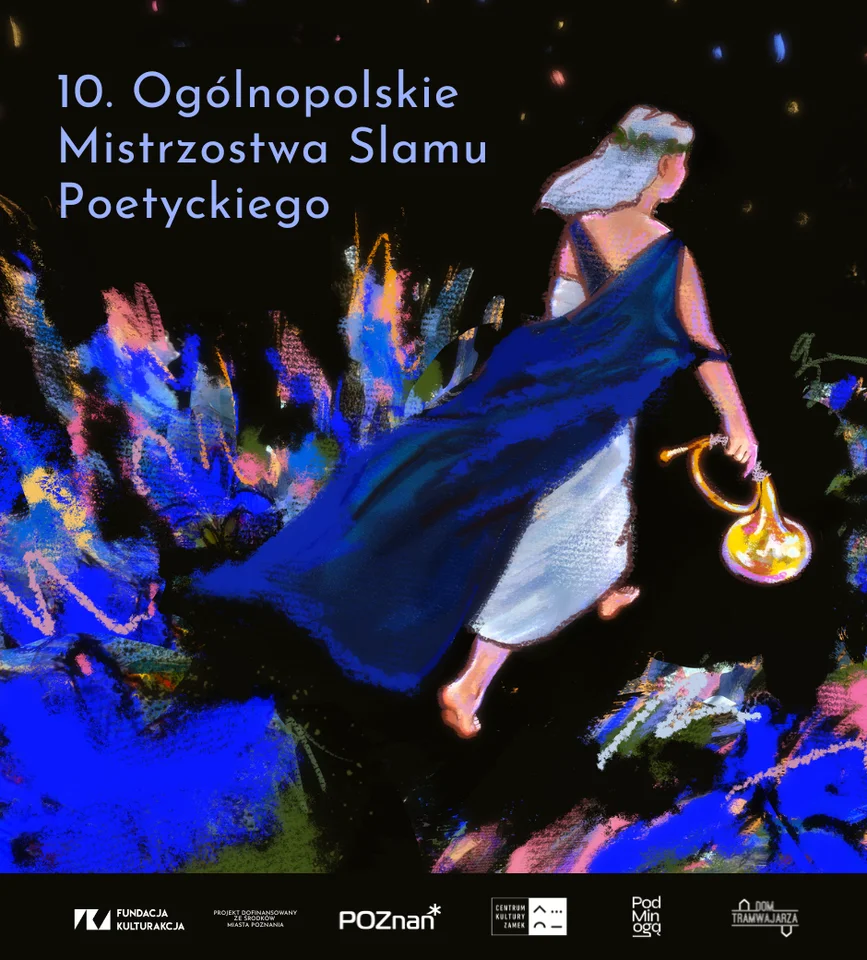 Grafika promocyjna wydarzenia 10. Ogólnopolskie Mistrzostwa Slamu Poetyckiego