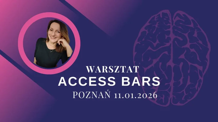 Grafika promocyjna wydarzenia Access Bars warsztat POZNAŃ — certyfikowane szkolenie dla początkujących