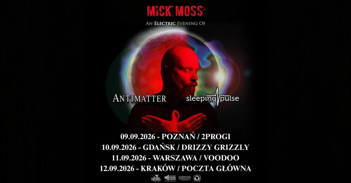 Grafika promocyjna wydarzenia Antimatter + Sleeping Pulse w Poznaniu