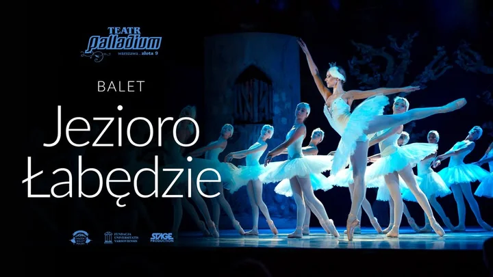 Grafika promocyjna wydarzenia Balet „Jezioro Łabędzie” — rodzinne wydanie Młodego Baletu Polskiego (Poznań)