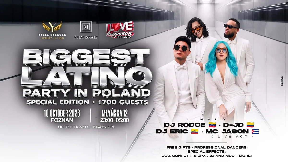 Grafika promocyjna wydarzenia BIGGEST LATINO PARTY | POZNAŃ: noc latino