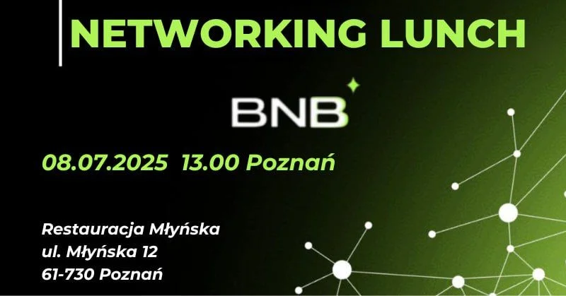Grafika promocyjna wydarzenia Biznesowy lunch networkingowy w Poznaniu