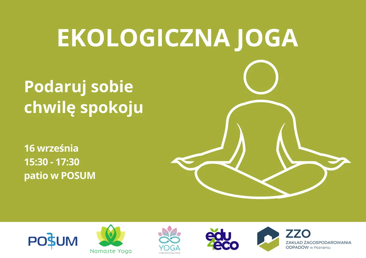 Grafika promocyjna wydarzenia Ekologiczna Joga