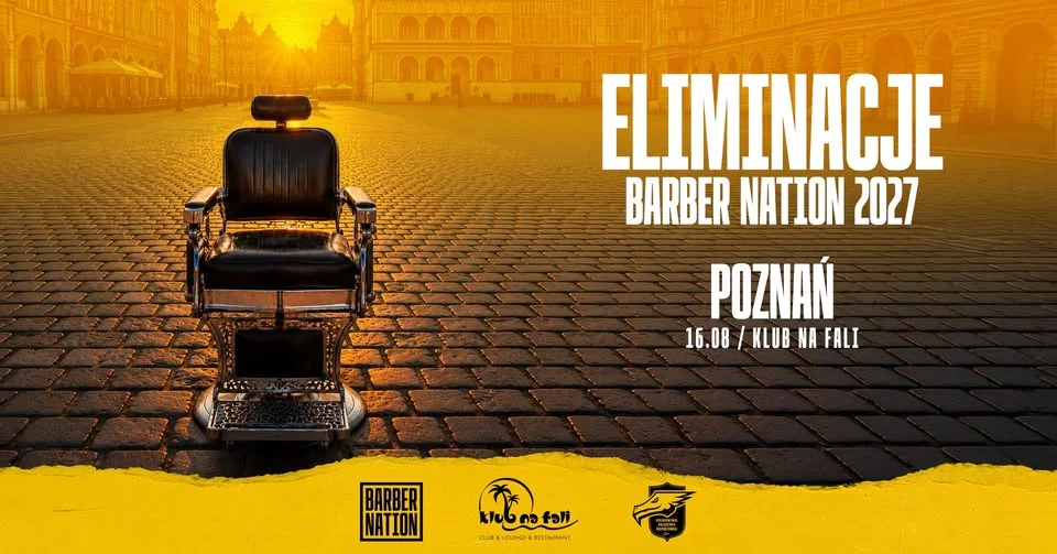 Grafika promocyjna wydarzenia Eliminacje Barber Nation: Poznań – letnia trasa