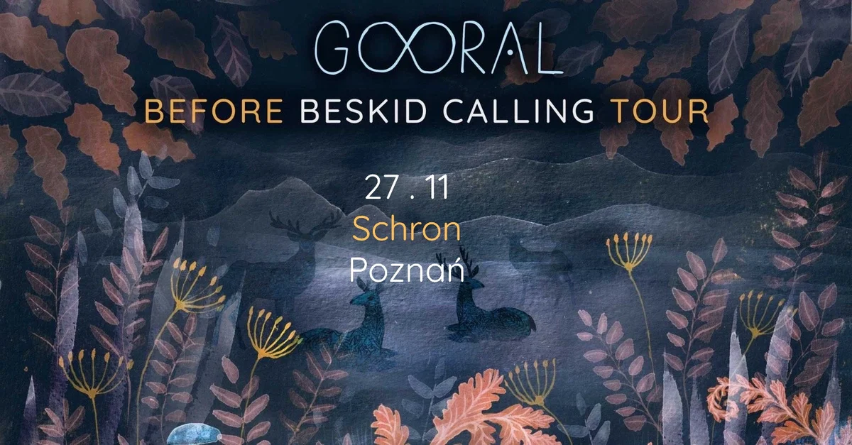 Grafika promocyjna wydarzenia Gooral: koncert w Schronie