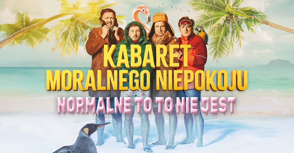 Grafika promocyjna wydarzenia Kabaret Moralnego Niepokoju z nowym programem w Poznaniu