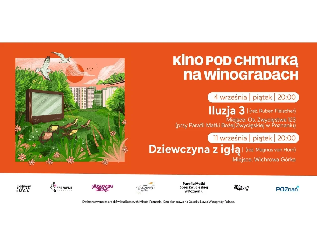 Grafika promocyjna wydarzenia Kino pod chmurką na Winogradach – Iluzja 3