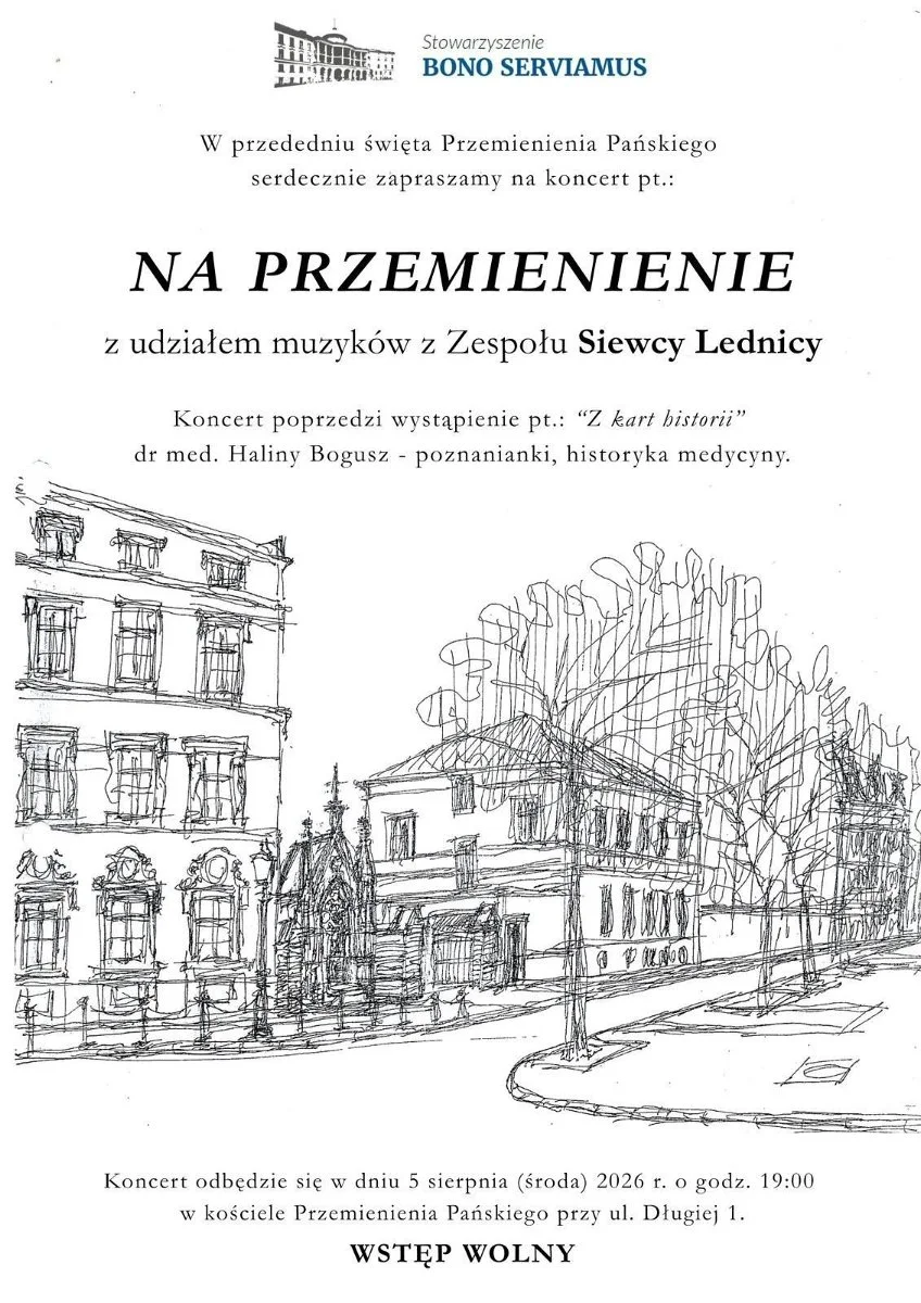 Grafika promocyjna wydarzenia Koncert „Na przemienienie” z udziałem muzyków z Zespołu Siewcy Lednicy