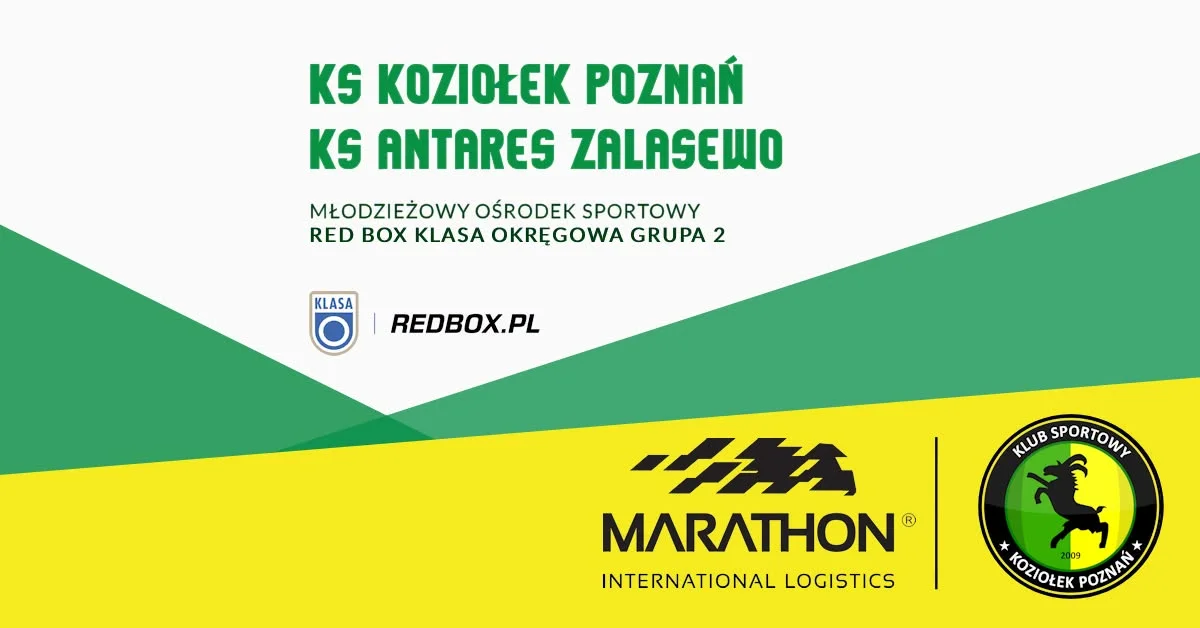 Grafika promocyjna wydarzenia KS Koziołek Poznań – mecz ligowy