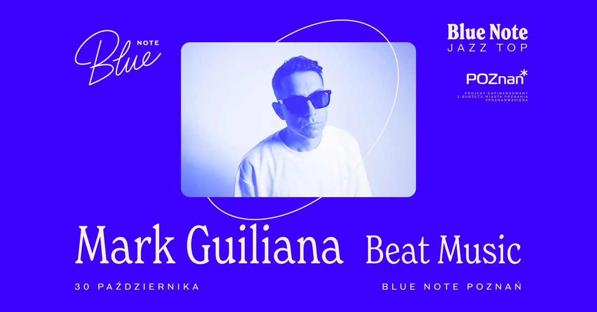 Grafika promocyjna wydarzenia Mark Guiliana | Blue Note Poznań – koncert jazzowy