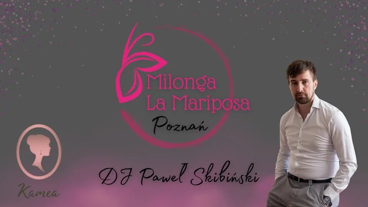 Grafika promocyjna wydarzenia Milonga La Mariposa w Poznaniu — środa 18 lutego, godz. 19:00