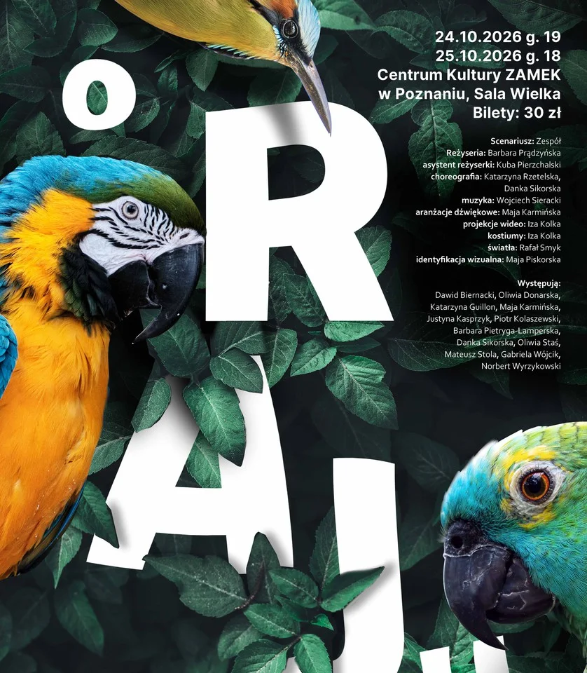 Grafika promocyjna wydarzenia o Raju! – reż. Barbara Prądzyńska