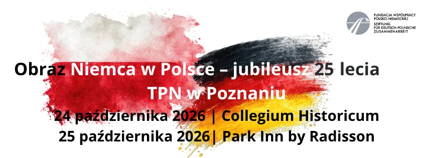 Grafika promocyjna wydarzenia Obraz Niemca w Polsce – jubileuszowa konferencja w Poznaniu