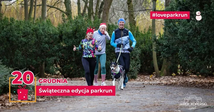 Grafika promocyjna wydarzenia parkrun Poznań #638 — edycja świąteczna na Cytadeli