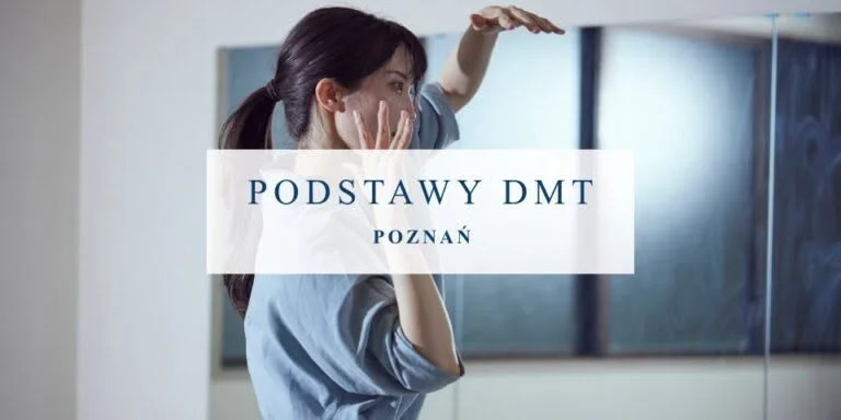 Grafika promocyjna wydarzenia Podstawy DMT – warsztaty Poznań