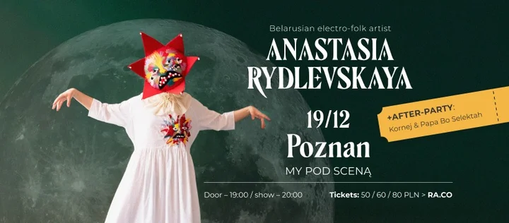 Grafika promocyjna wydarzenia Poznań: Anastasia Rydlevskaya — Polish TOUR vol.1 (koncert + impreza po koncercie)
