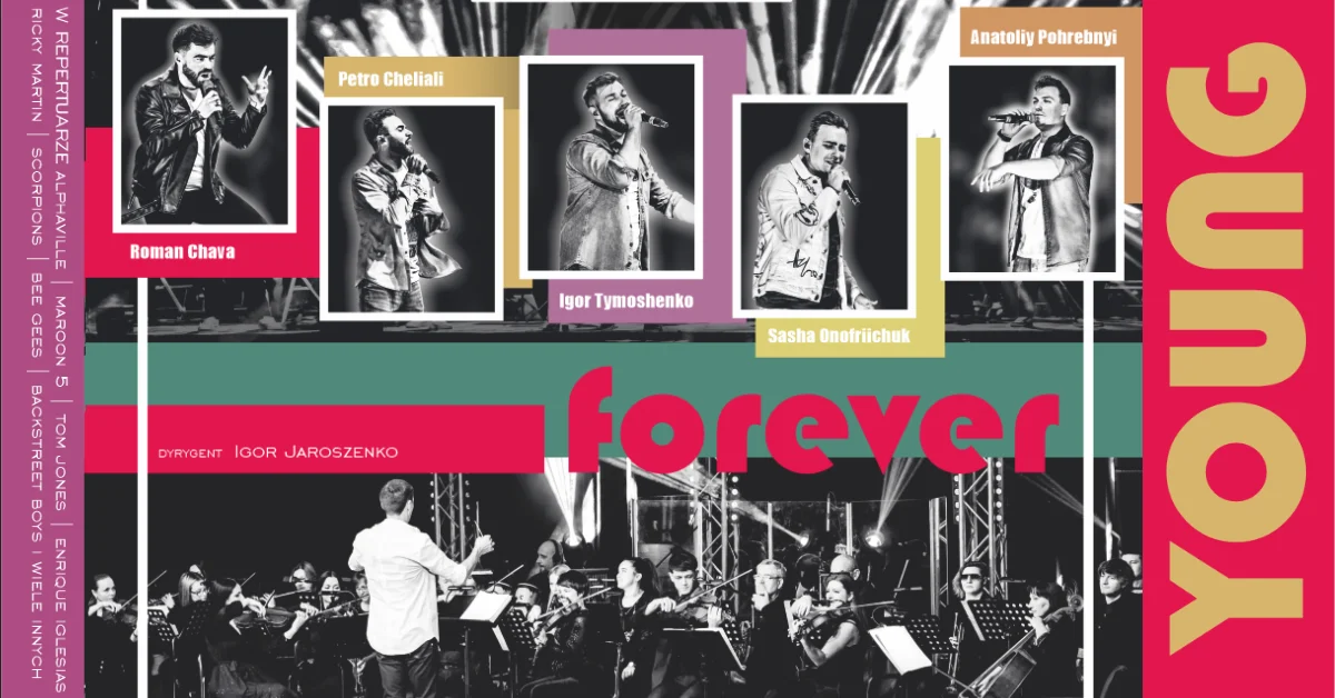 Grafika promocyjna wydarzenia Forever Young Poznań – koncert hitów