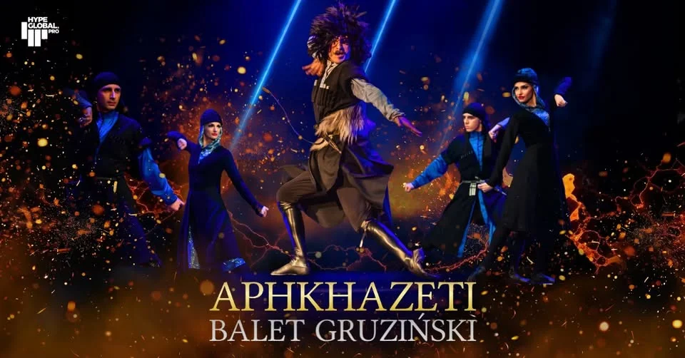 Grafika promocyjna wydarzenia Poznań I APHKHAZETI – gruziński balet