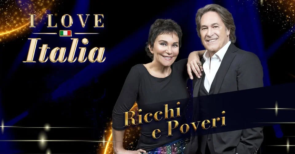 Grafika promocyjna wydarzenia I Love Italia: Ricchi e Poveri w Poznaniu
