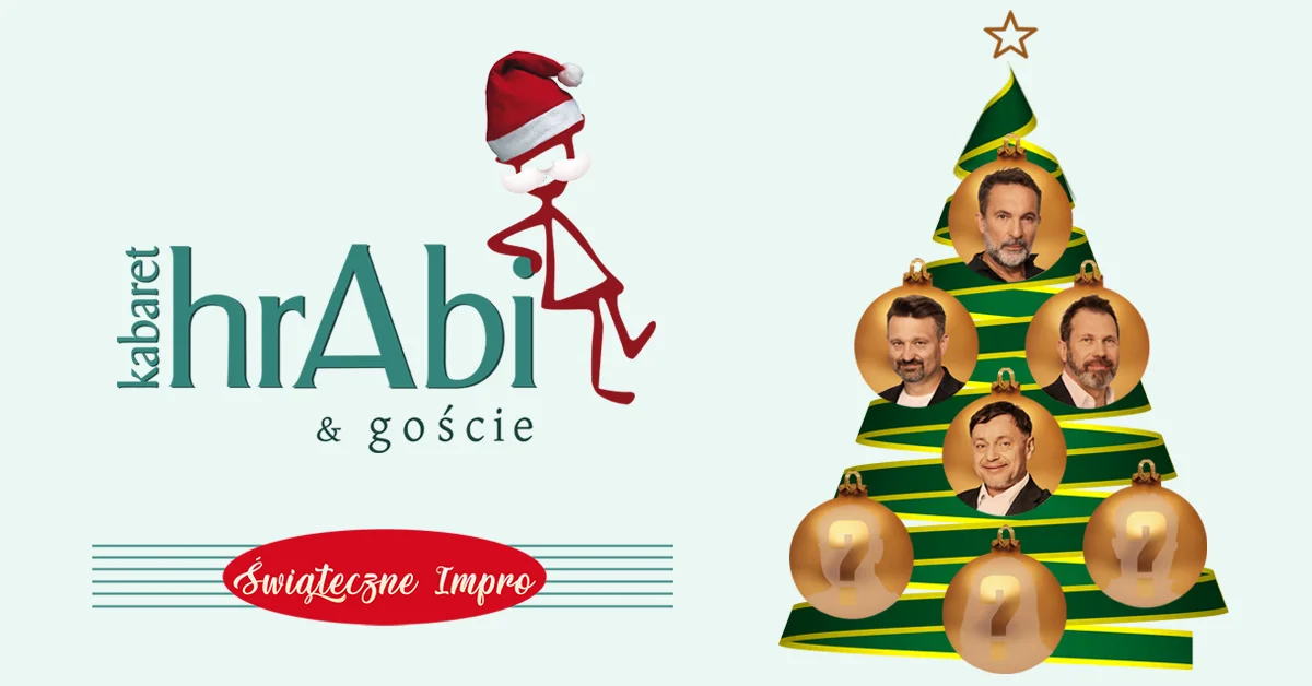 Grafika promocyjna wydarzenia Kabaret hrAbi & Goście – Świąteczne Impro w Poznaniu