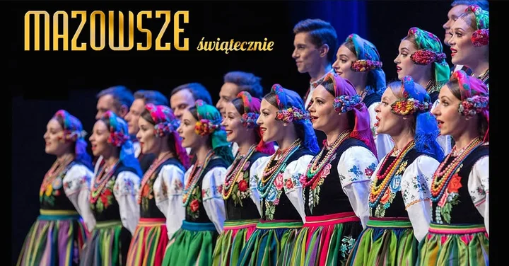 Grafika promocyjna wydarzenia MAZOWSZE Świątecznie — kolędy i pastorałki w Poznaniu