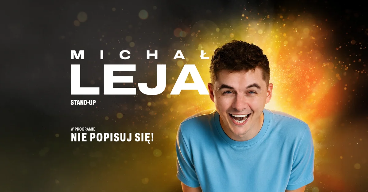Grafika promocyjna wydarzenia Nie popisuj się! Stand-up Michała Lei
