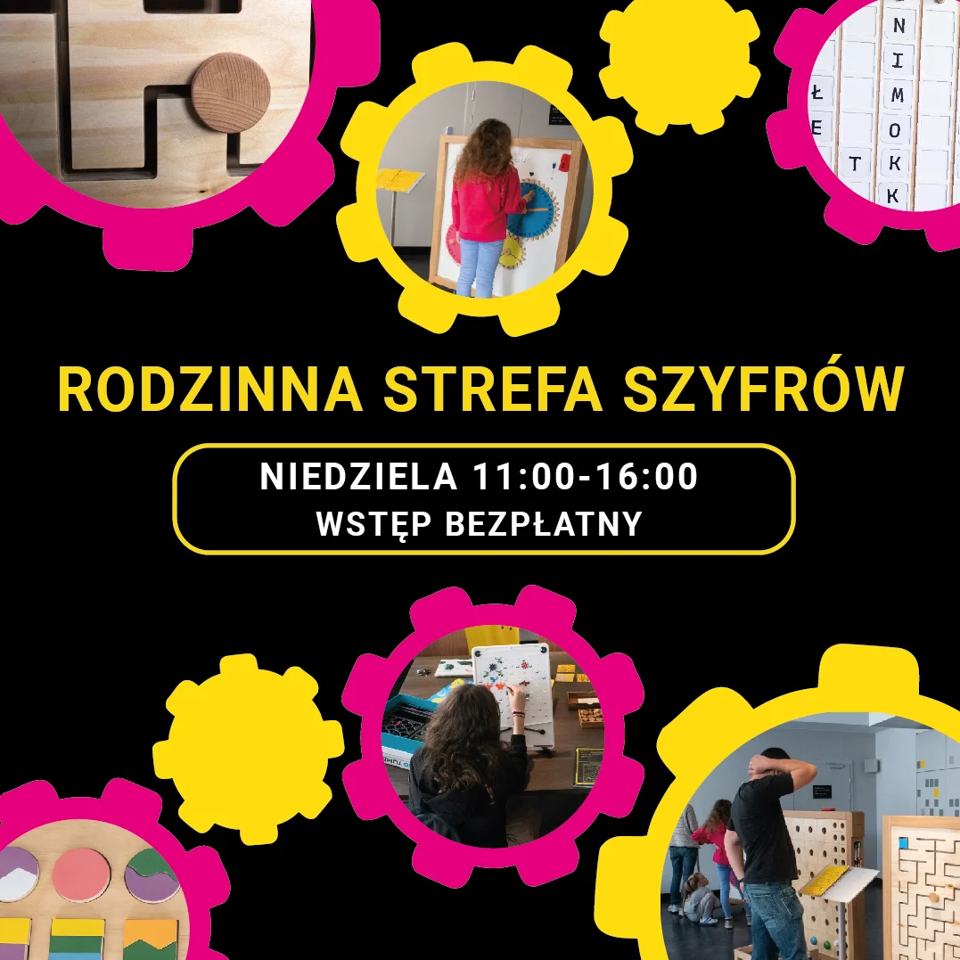 Grafika promocyjna wydarzenia Rodzinna Strefa Szyfrów