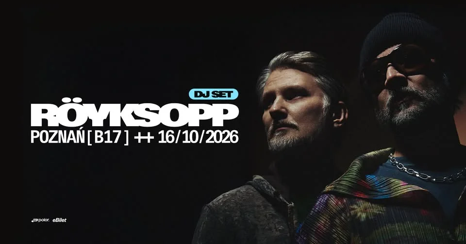 Grafika promocyjna wydarzenia Röyksopp DJ Set Poznań