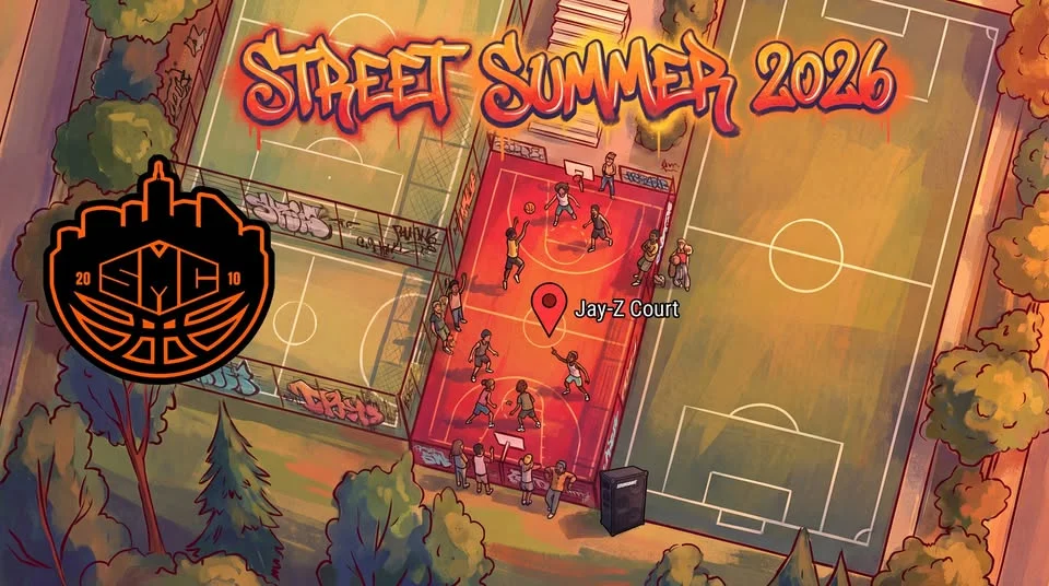Grafika promocyjna wydarzenia SMC Street Summer 2026 Jay-Z Court Poznań – koszykówka na Wildzie