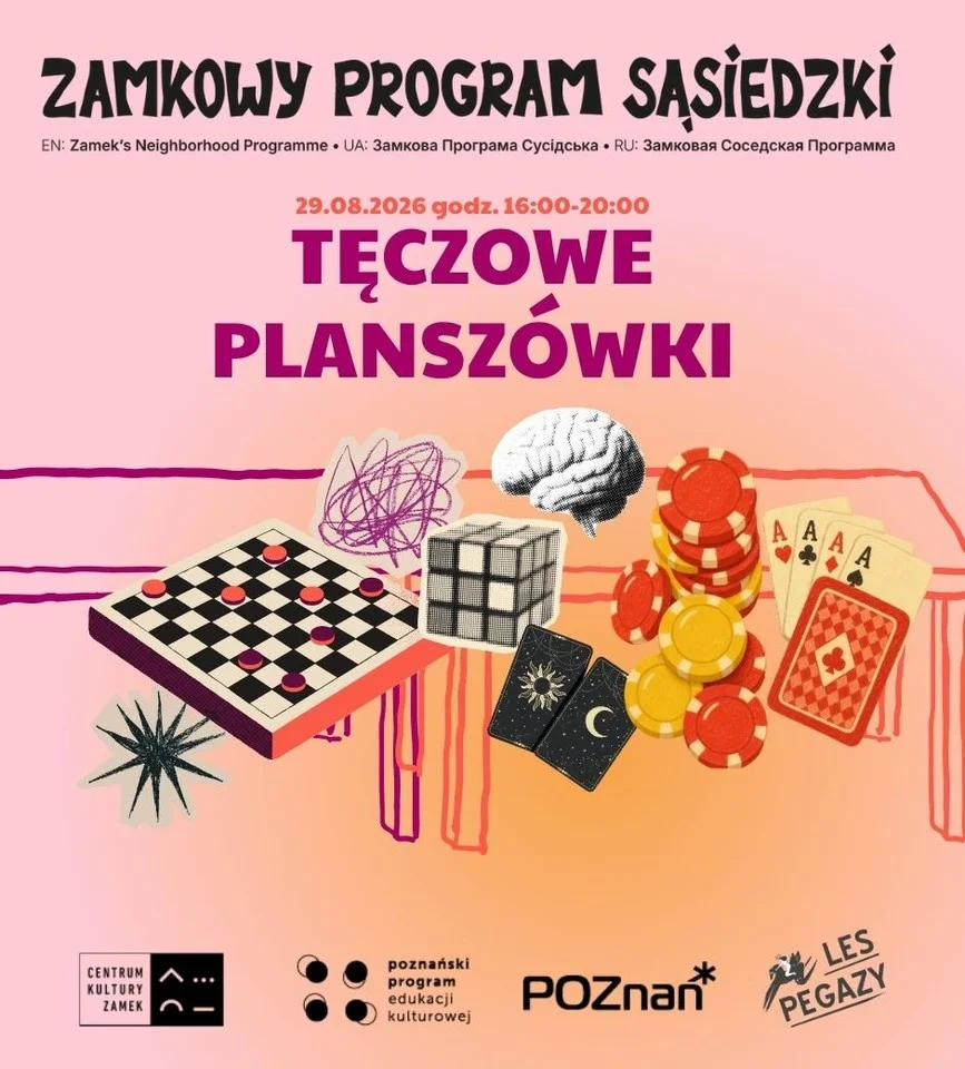 Grafika promocyjna wydarzenia Tęczowe Planszówki