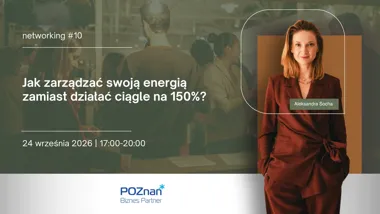 Grafika promocyjna wydarzenia #10 Networking: Jak zarządzać swoją energią zamiast działać ciągle na 150%?