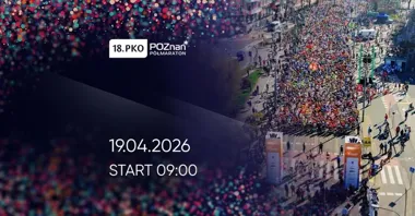 Grafika promocyjna wydarzenia 18. PKO Poznań Półmaraton #BDayRun wraca do miasta. Poznań szykuje biegową osiemnastkę