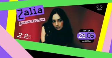 Grafika promocyjna wydarzenia Zalia zagra w Poznaniu podczas Juwenaliów 29 maja 2026