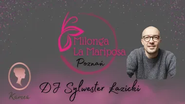 Grafika promocyjna wydarzenia Milonga La Mariposa Poznań – wieczór z tangiem, muzyką i tańcem