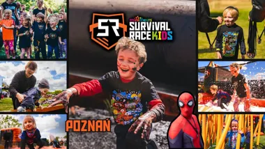 Grafika promocyjna wydarzenia Mini Melts Survival Race KIDS Poznań – finał sezonu