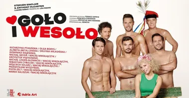 Grafika promocyjna wydarzenia Goło i Wesoło w Poznaniu — komedia Teatru Gudejko