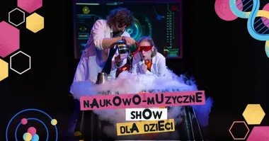 Grafika promocyjna wydarzenia Szaleni Naukowcy w Poznaniu – naukowo-muzyczne show dla dzieci w Auli Artis