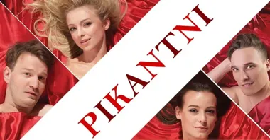 Grafika promocyjna wydarzenia Pikantni w Poznaniu — gorąca komedia o związkach i kłopotach sercowych