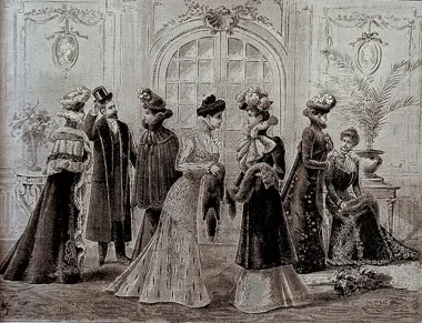 Grafika promocyjna wydarzenia Poznań Secesyjny 1900 — spacer po mieście w stylu Belle Époque