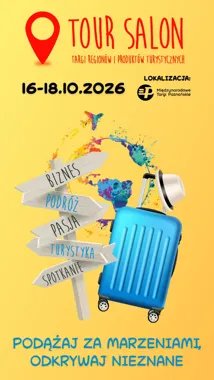 Grafika promocyjna wydarzenia Tour Salon – Targi Regionów i Produktów Turystycznych